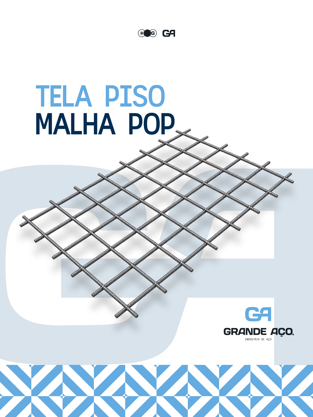 Tela soldada para piso (malha pop) – Grande Aço