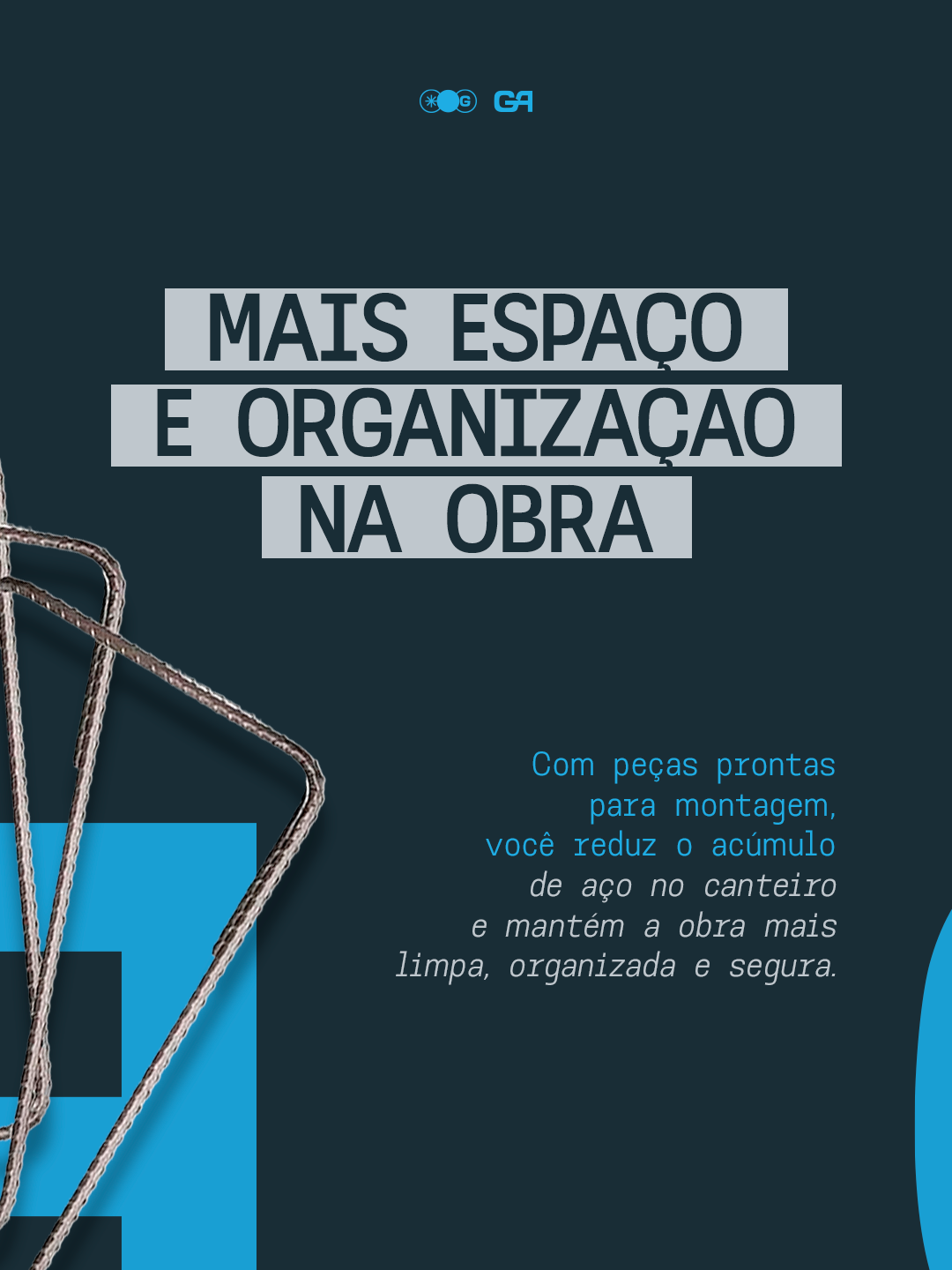 Mais espaço e organização na obra com Corte e Dobra