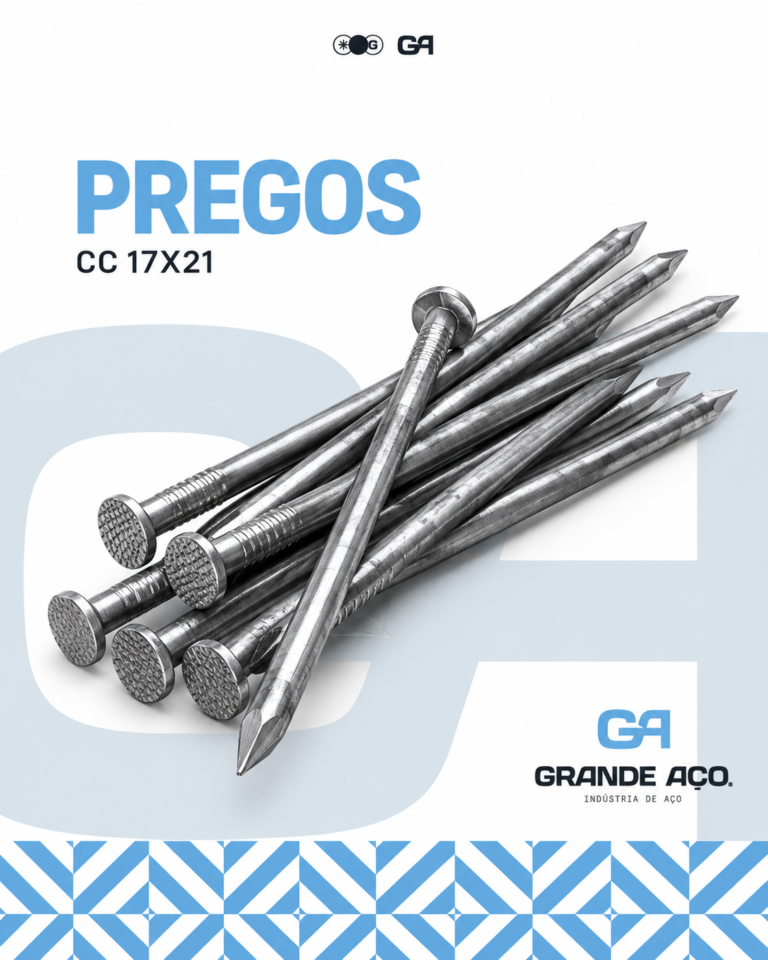 Prego com cabeça (CC) Grande Aço